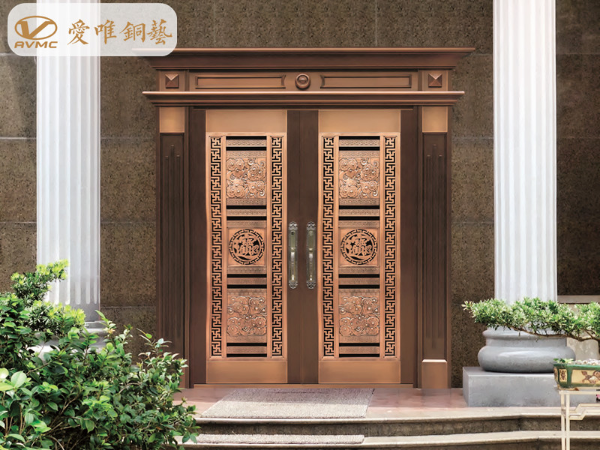 2019年愛(ài)唯銅藝別墅入戶銅門(mén)的款式搭配，總有一款適合您