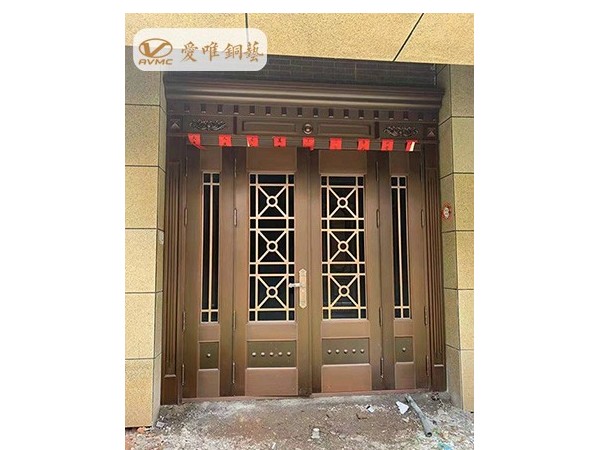 江西贛州愛(ài)唯銅藝銅門(mén)工程案例