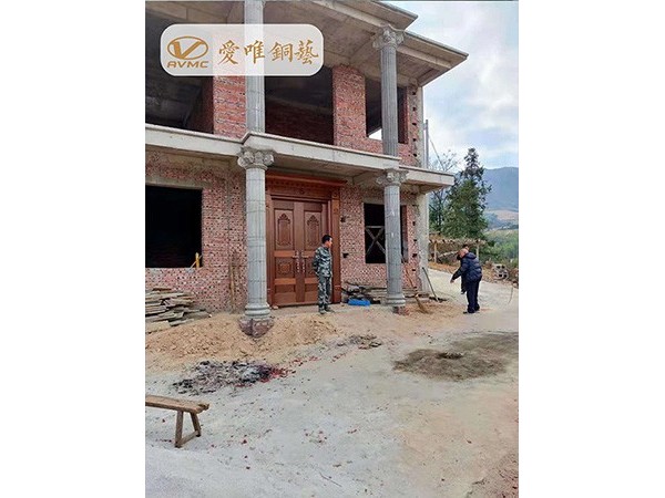 江西大余縣楊總自建別墅銅門(mén)工程案例——愛(ài)唯銅藝